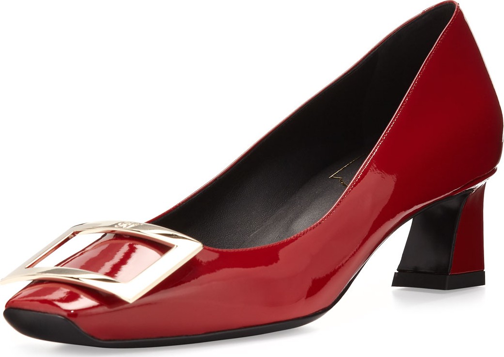 Roger Vivier Trompette Patent 45mm Pumps, Red