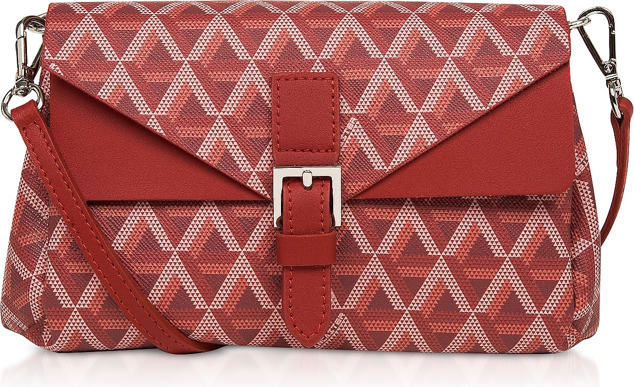 Lancaster Ikon Small Coated Canvas Crossbody  Bag