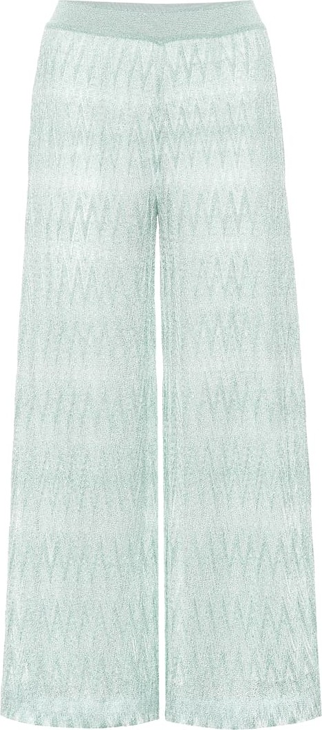 Missoni Metallic knit pants