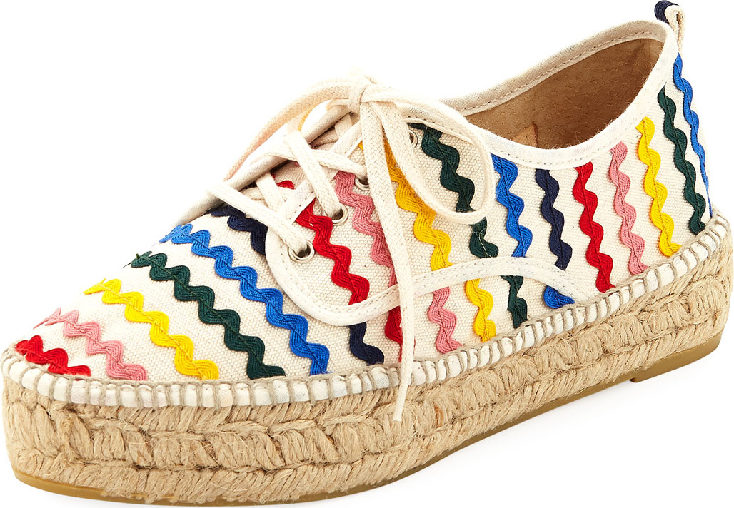 Loeffler Randall Alfie Scallop Rainbow Espadrille