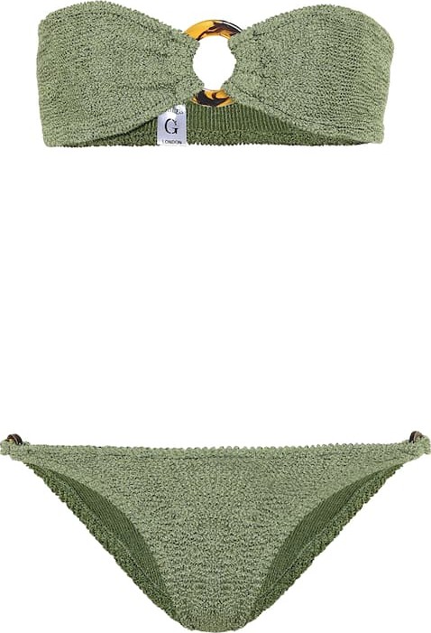 Hunza G Glitter Gloria bandeau bikini