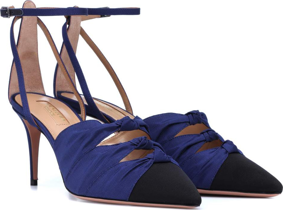 Aquazzura Mondaine 75 grosgrain pumps