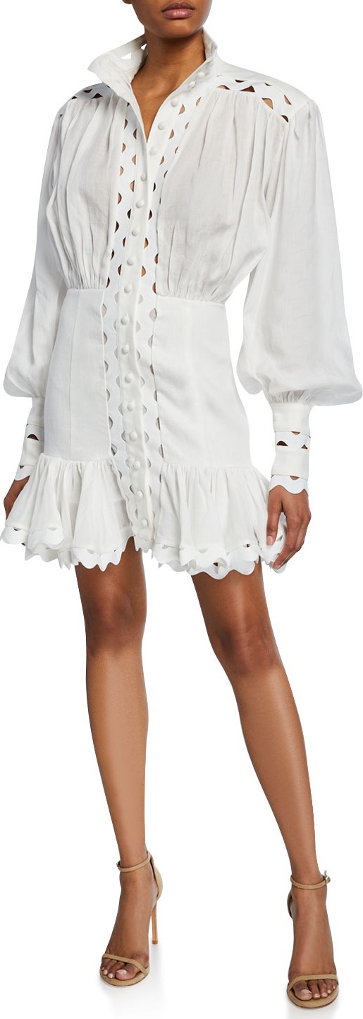 Zimmermann Ninety-Six Wave Linen Dress