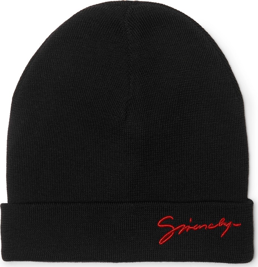 Givenchy Logo-Embroidered Wool Beanie