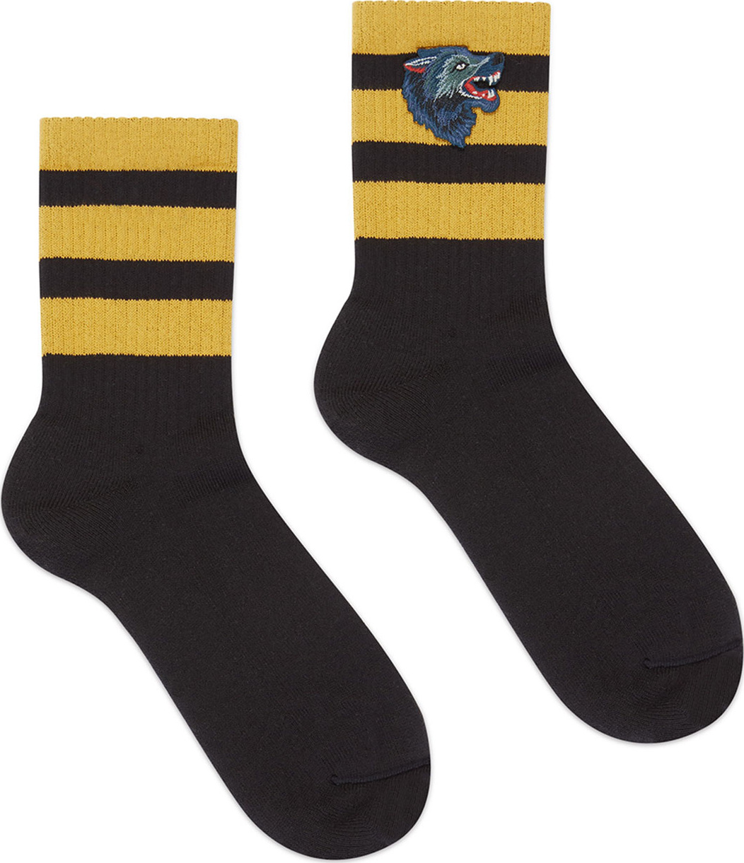 Gucci Gowall Wolf Striped Socks