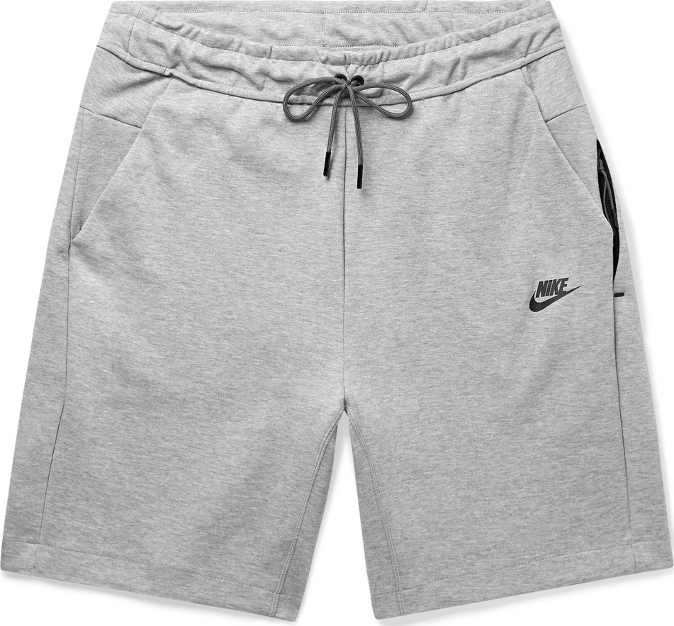 Nike Sportswear Mélange Cotton-Blend Tech-Fleece Shorts