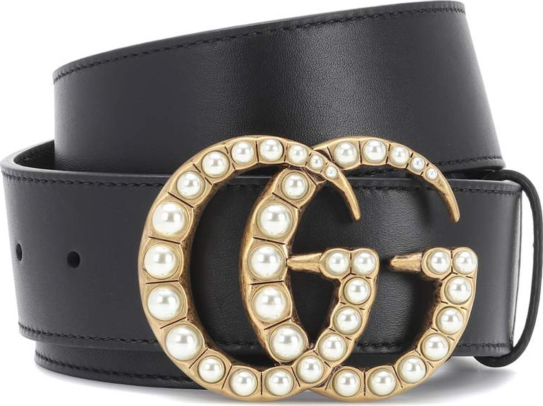 Gucci Embellished leather belt