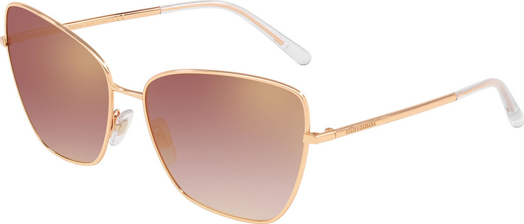 Dolce & Gabbana Mirrored Metal Cat-Eye Sunglasses