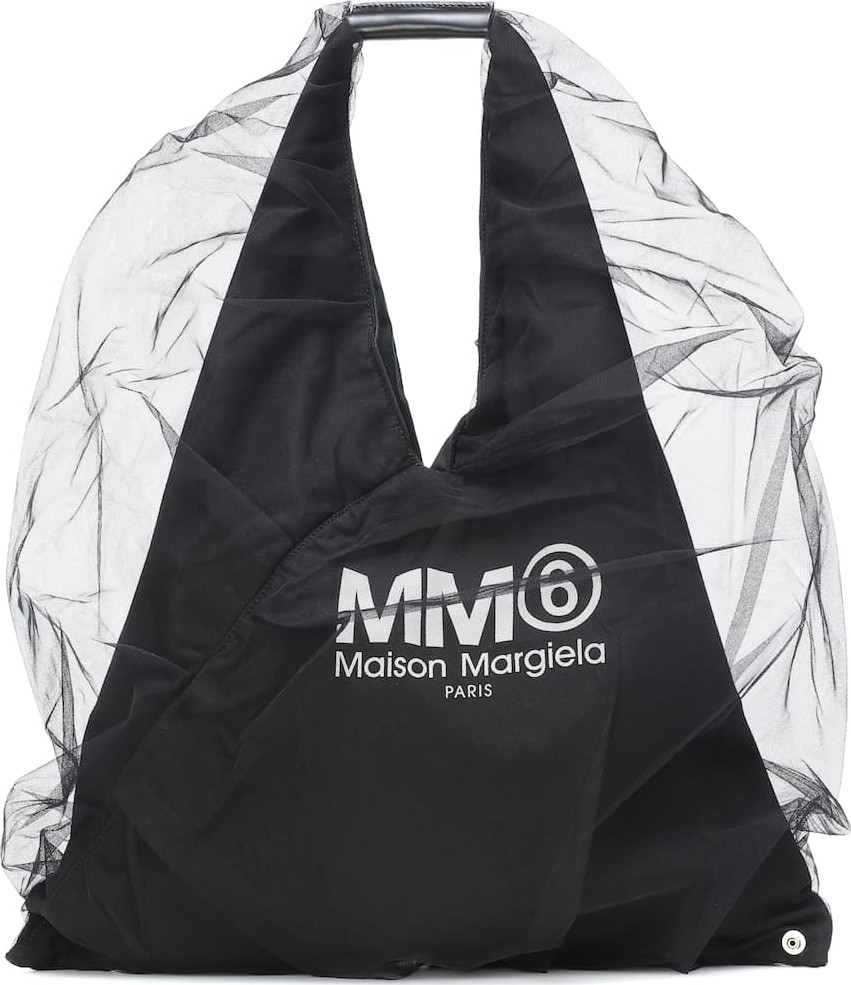 MM6 Maison Margiela Tulle-trimmed shoulder bag