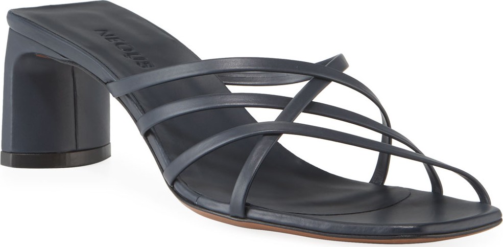 Neous Mannia Slide Crisscross Sandals  Navy