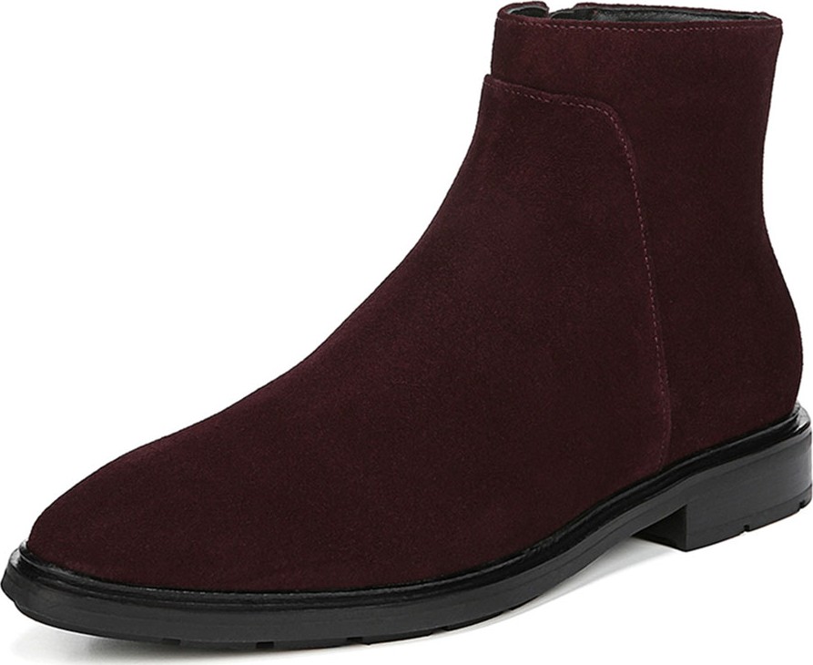 Via Spiga Evanna Suede Zip Booties