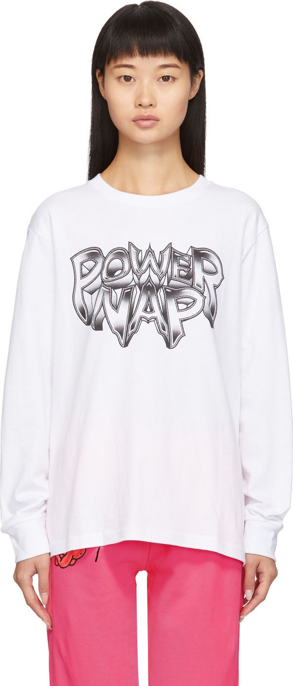 Ashley Williams White Power Nap Long Sleeve T-Shirt