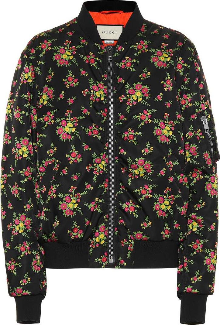 Gucci Floral-printed bomber jacket
