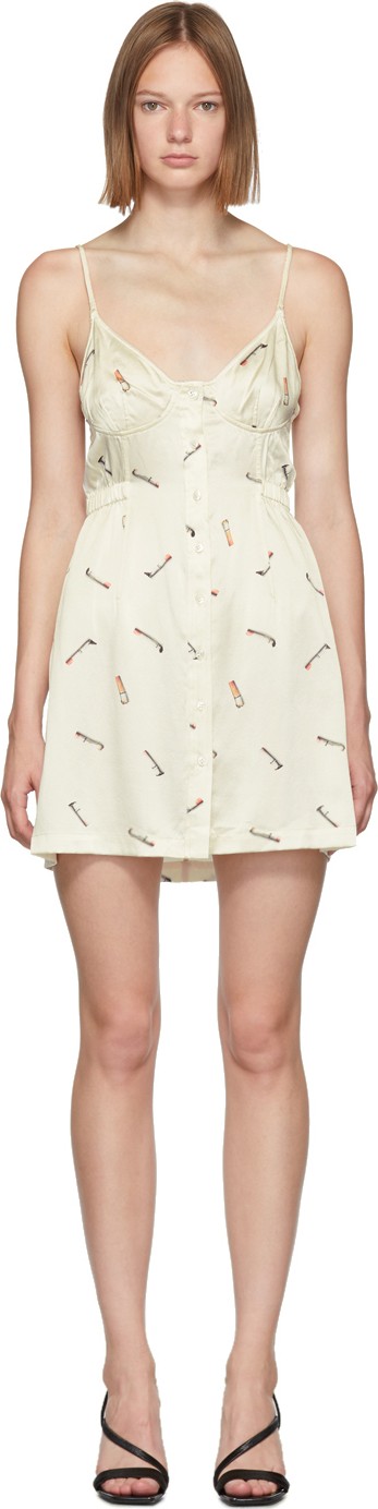 Alexander Wang Off-White Vintage Bra Dress