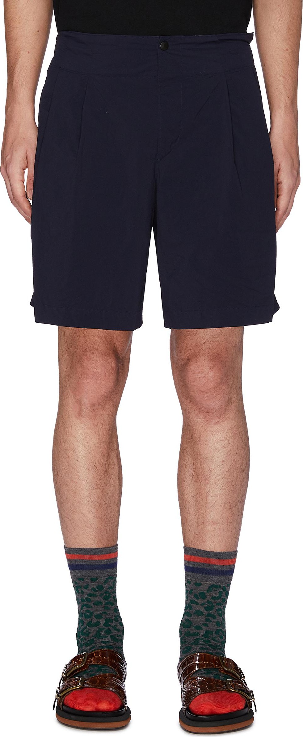 Kolor Pleated Back Nylon Shorts