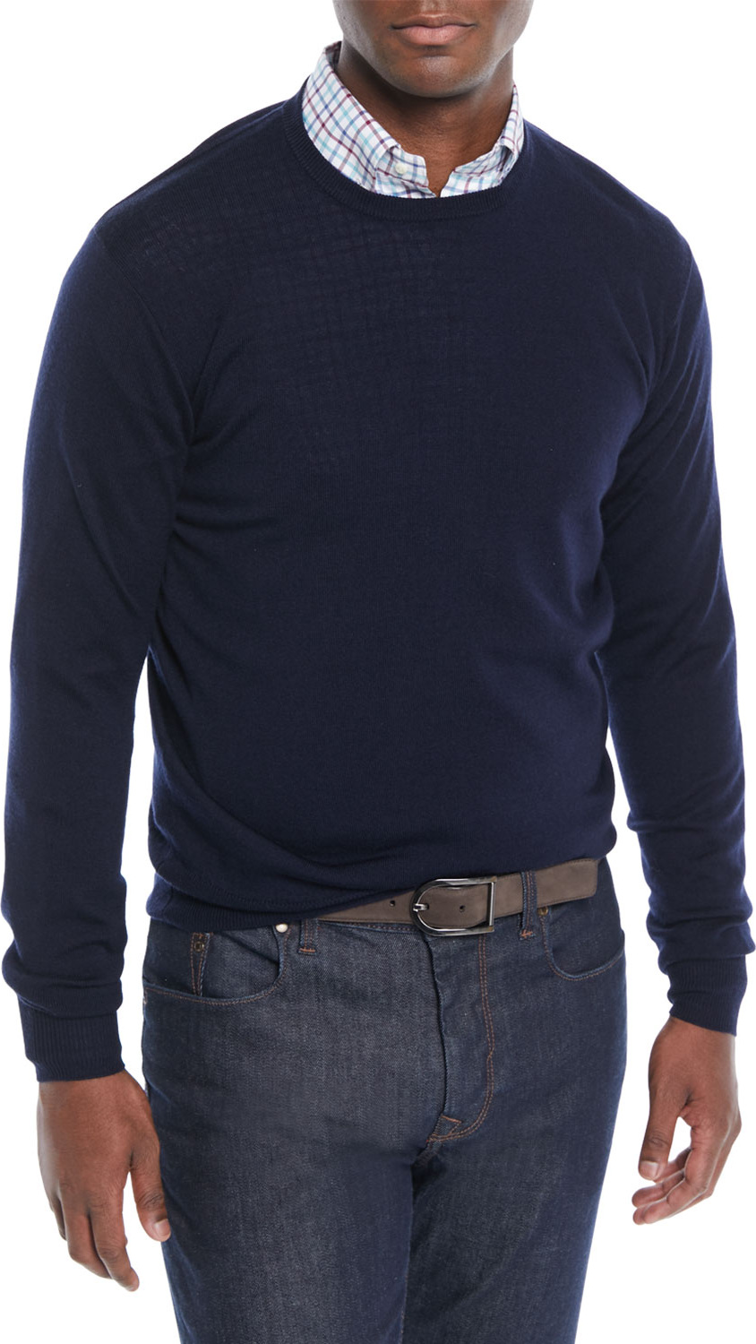 Peter Millar Men's Crown Soft Wool/Silk Crewneck Sweater