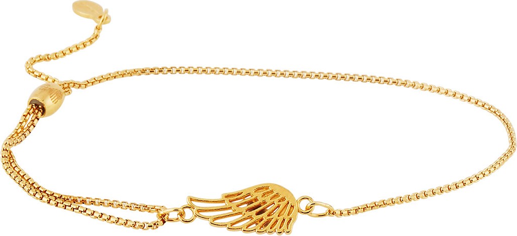 Alex and Ani Wing Pull-Chain Bracelet, Gold Vermeil