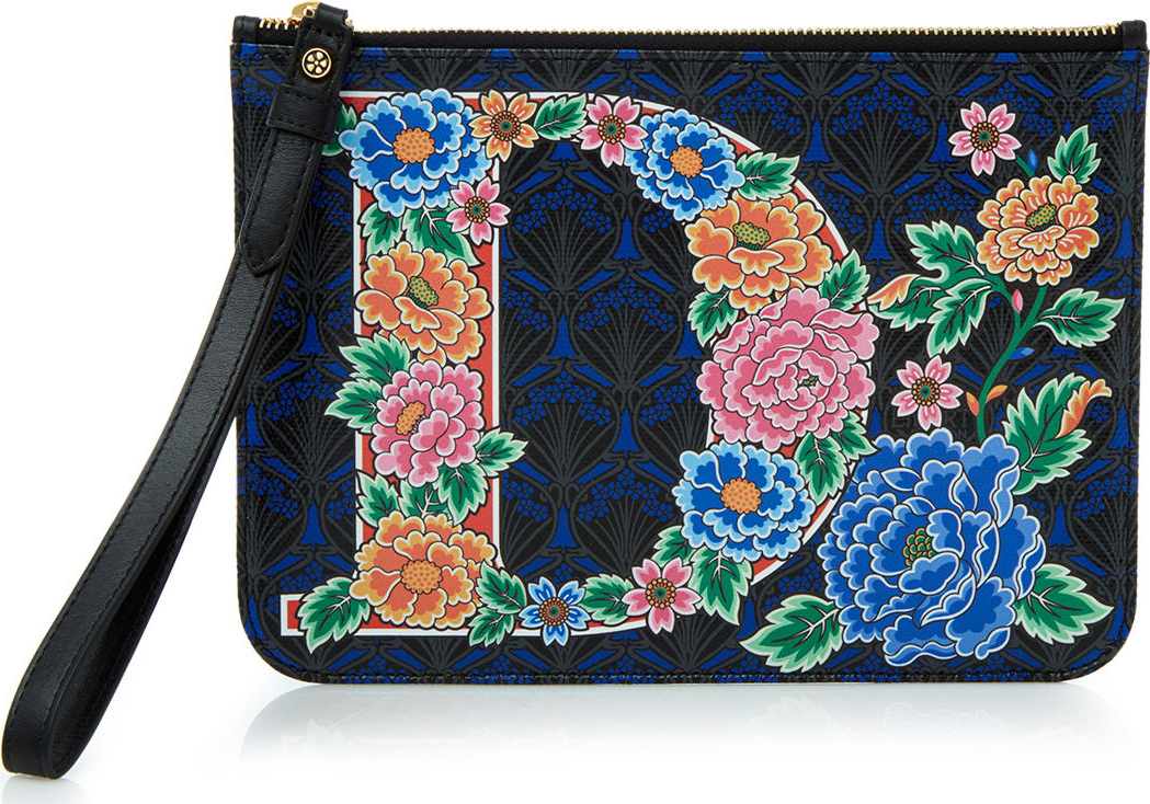 Liberty London Alphabet Iphis-Print Wristlet Bag