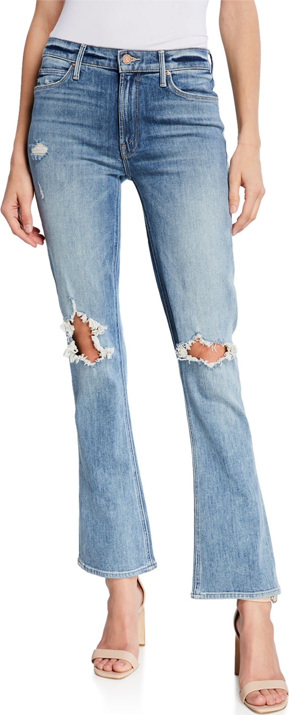 MOTHER The Runaway Weekender Flare-Leg Jeans