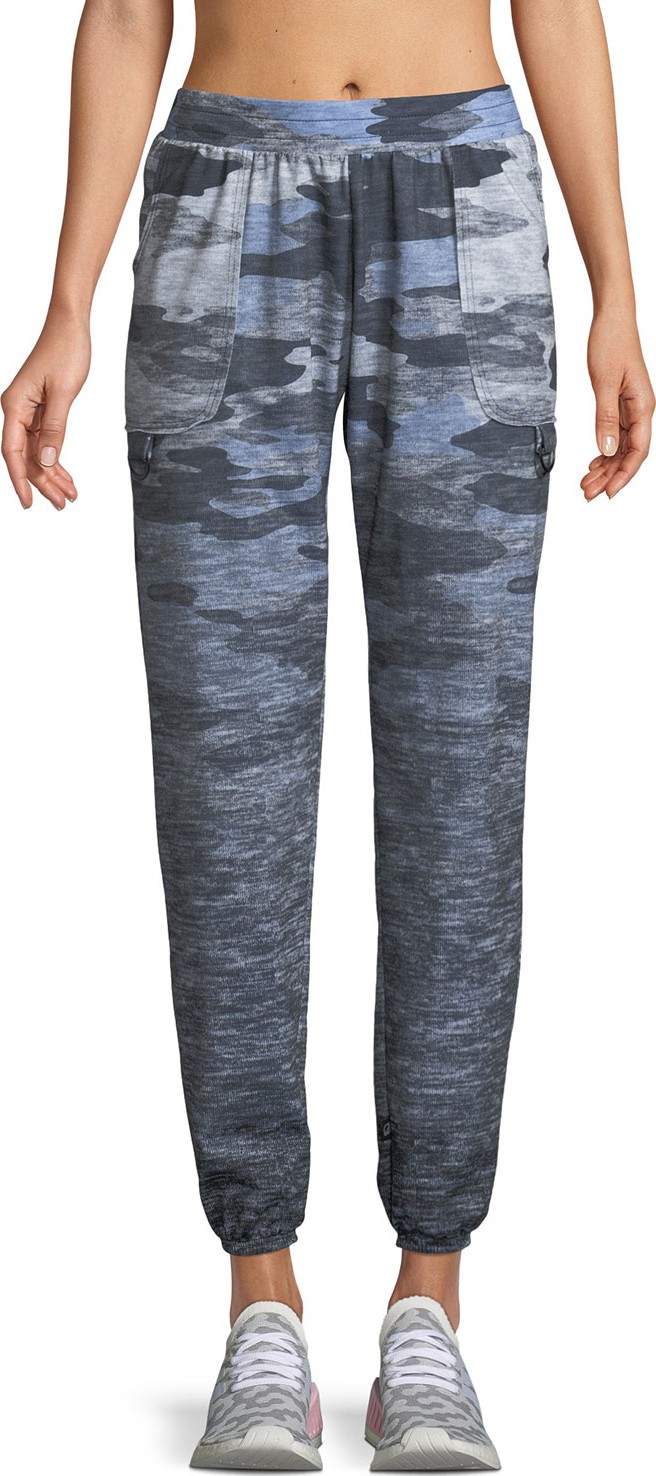 Terez Camo-Print Ombre Jogger Pants