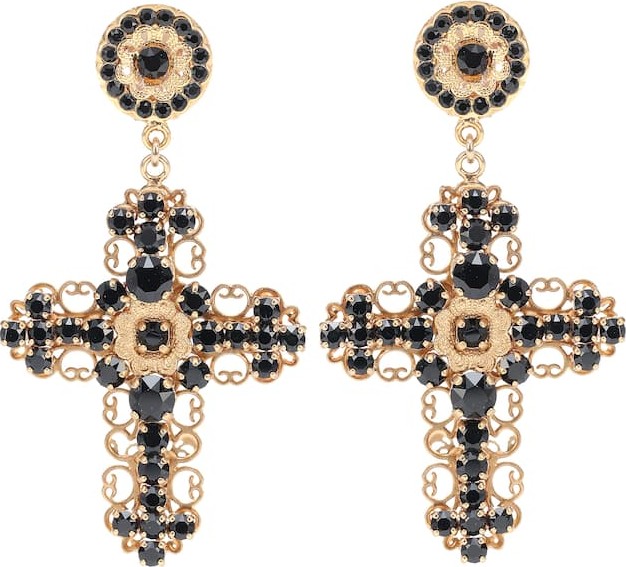 Dolce & Gabbana Crystal clip-on earrings