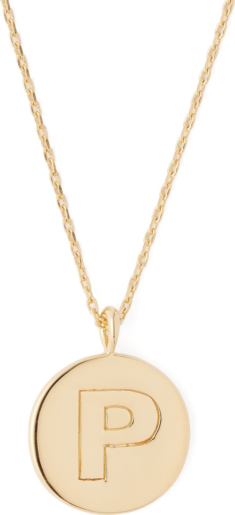 Theodora Warre P-charm gold-plated necklace