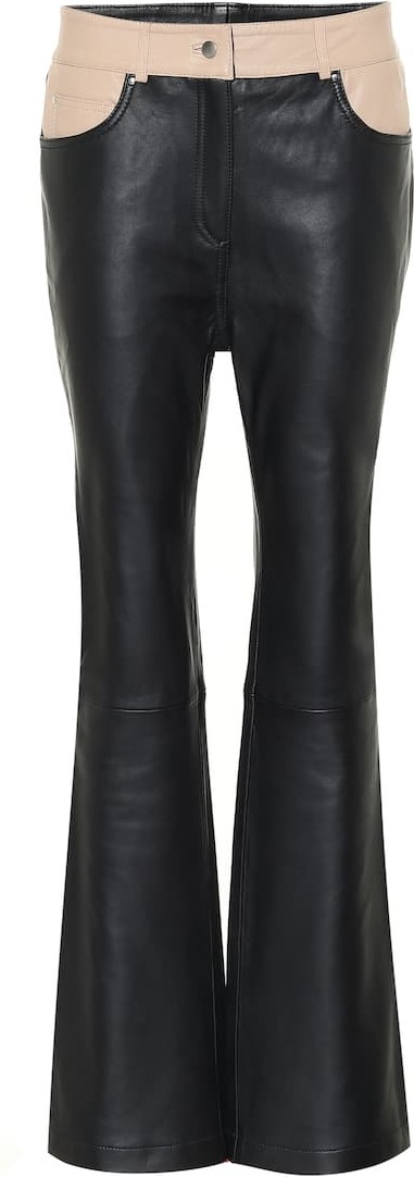 STAND STUDIO Grace leather bootcut pants