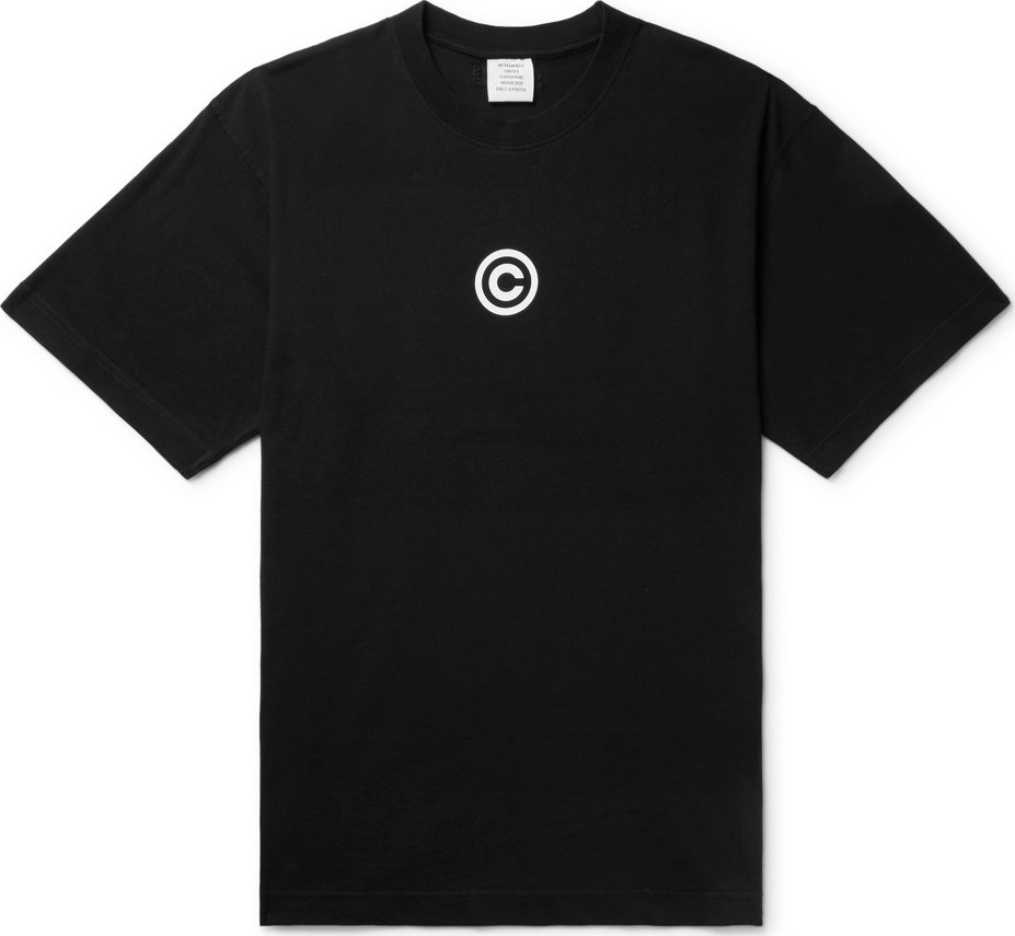 Vetements Printed Cotton-Jersey T-Shirt