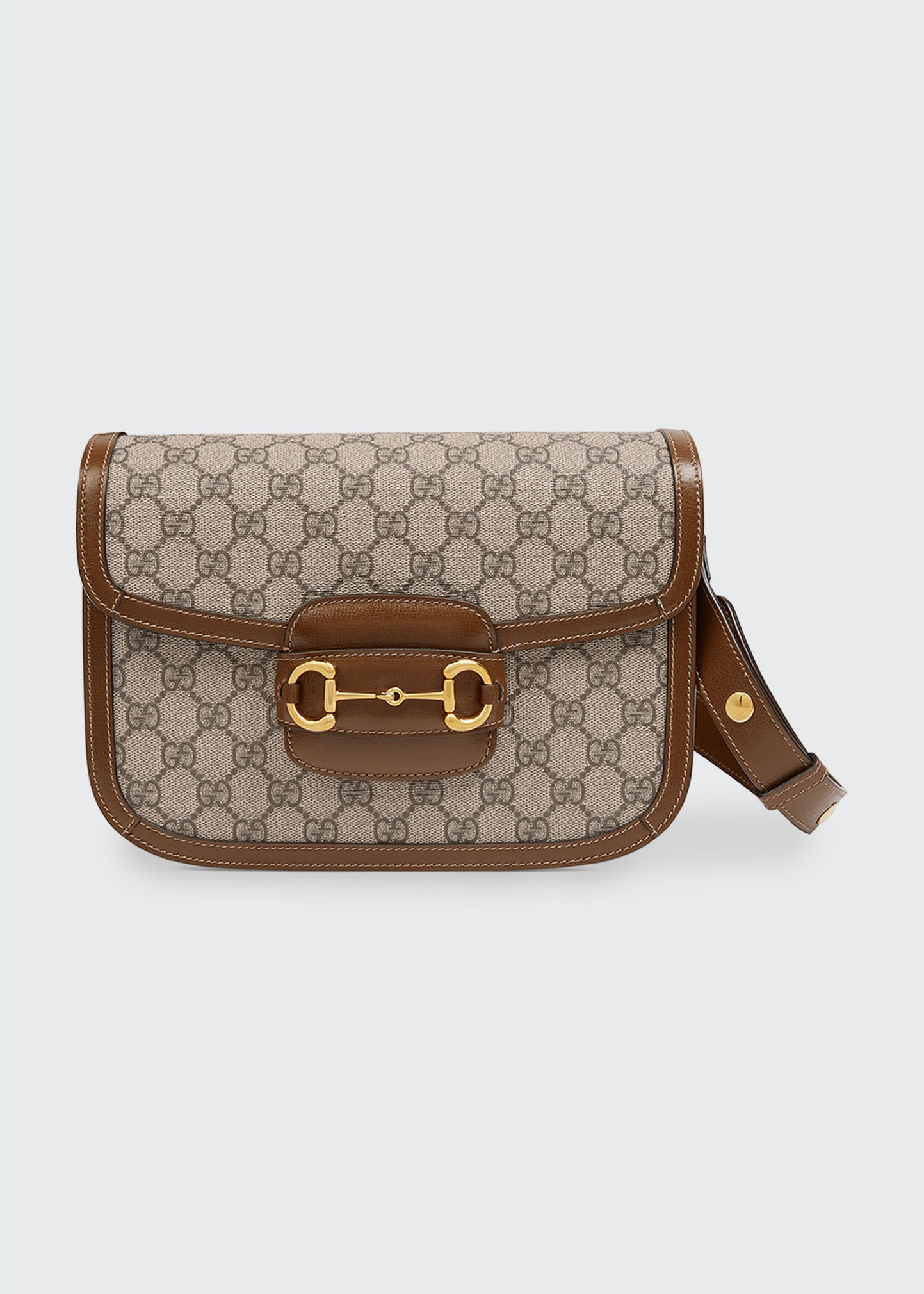 Gucci 1955 Morsetto GG Supreme Horsebit Shoulder Bag