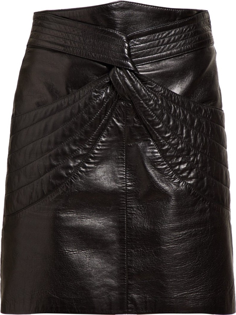 Isabel Marant Chaz quilted leather mini skirt