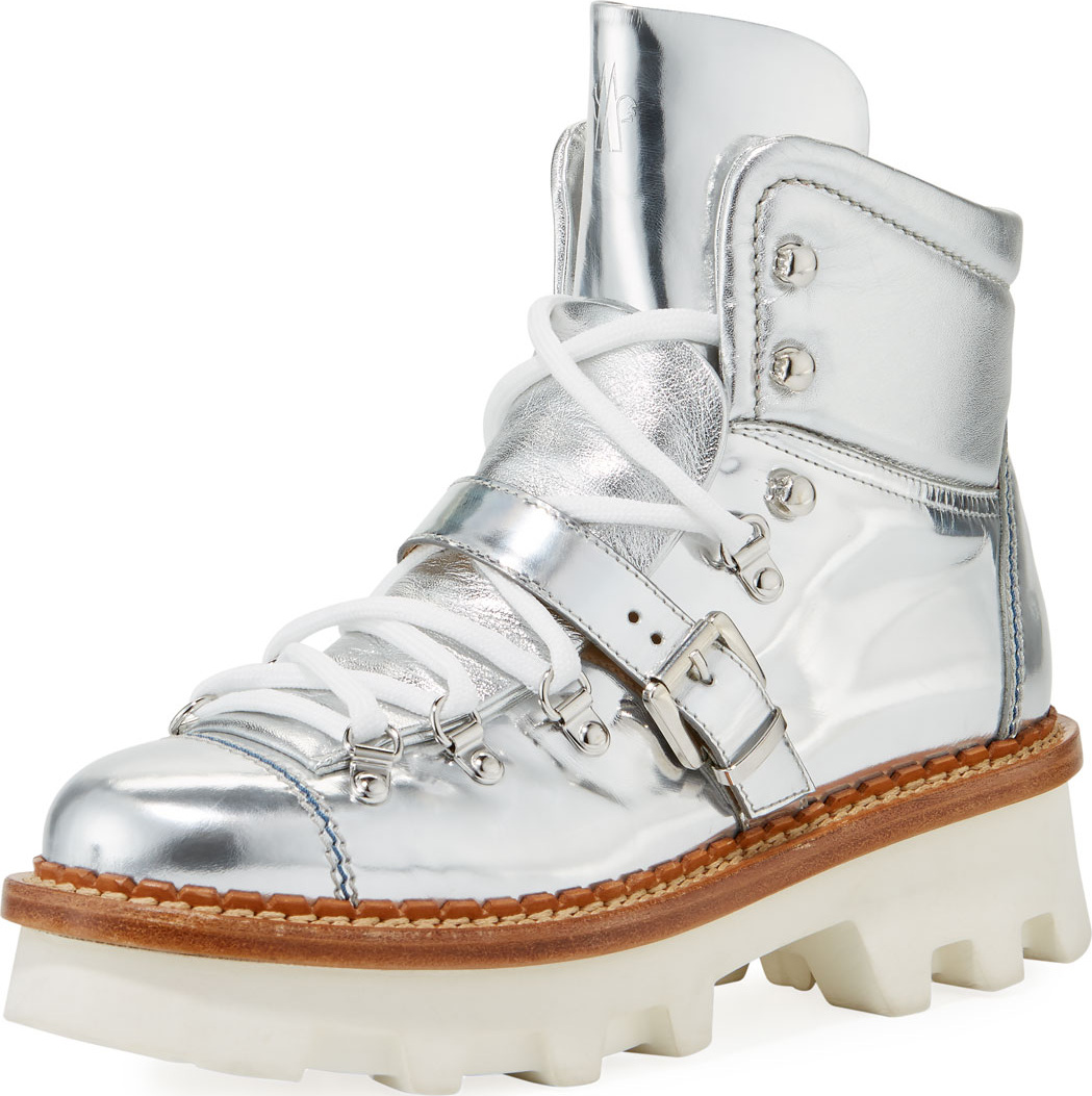 Moncler Amboise Scarpa Metallic Boots
