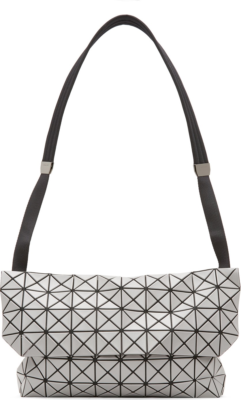 Bao Bao Issey Miyake Grey Prism Messenger Bag