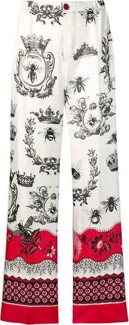 For Restless Sleepers printed palazzo trousers