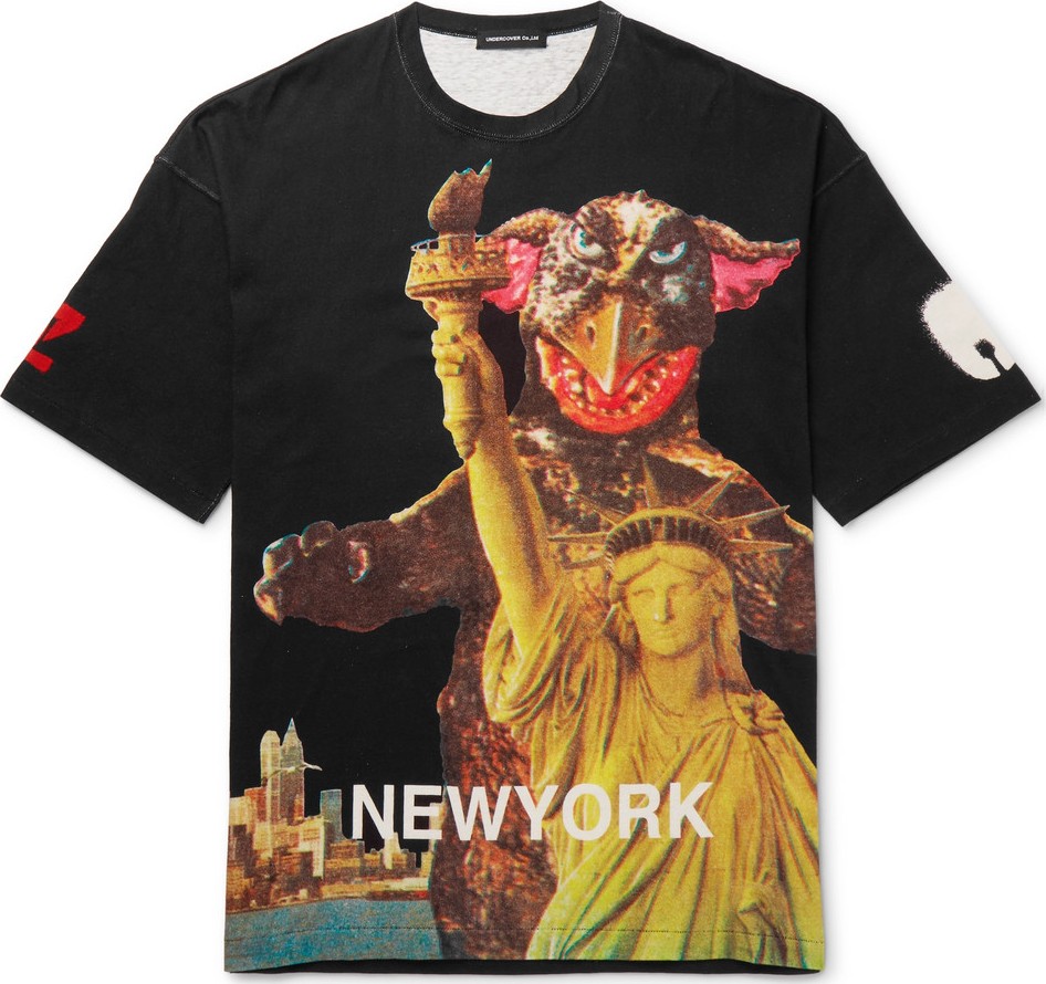 Undercover Oversized Printed Cotton-Jersey T-Shirt