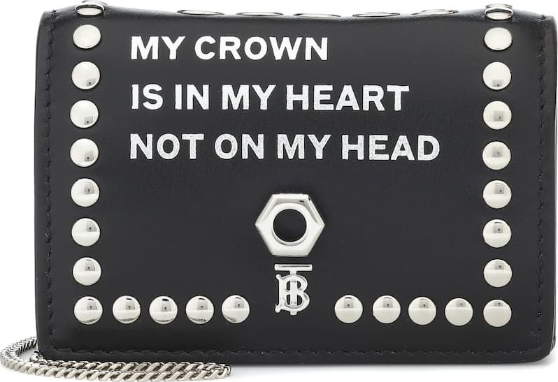 Burberry London England Jessie leather chain wallet