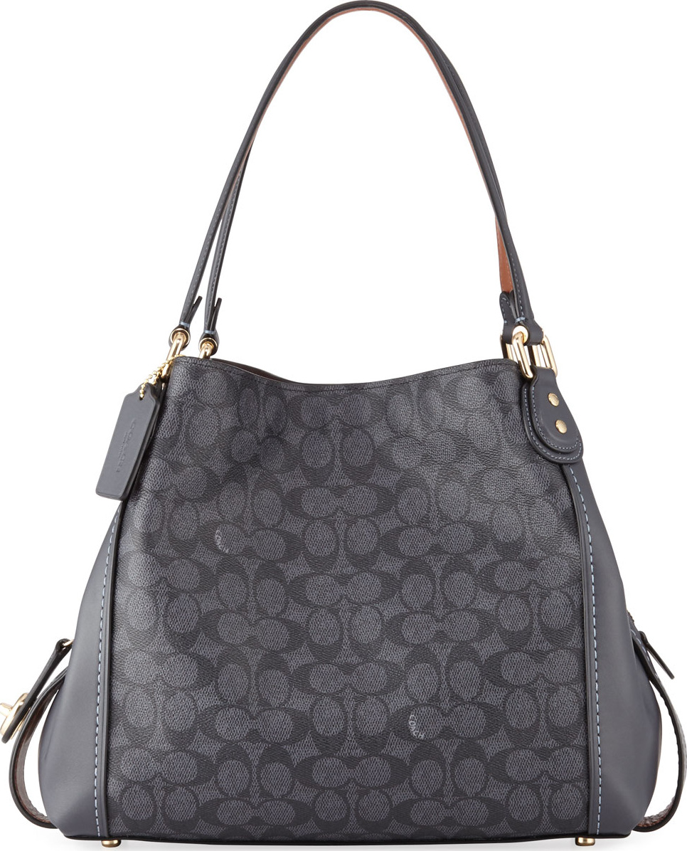 COACH 1941 Edie 31 Signature Coated Canvas Shoulder Bag