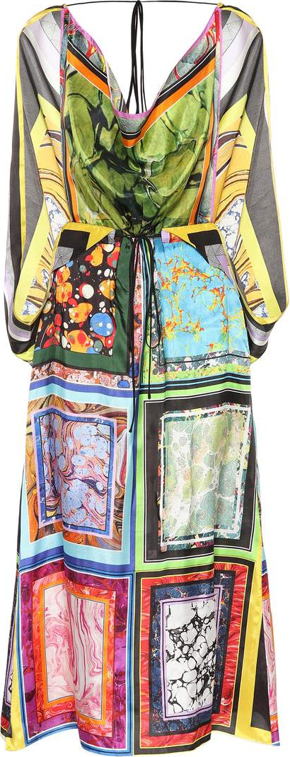 Rosie Assoulin Cape printed midi dress