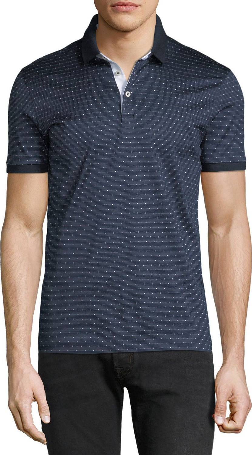 BOSS Hugo Boss Men's Finely Striped Polo Shirt