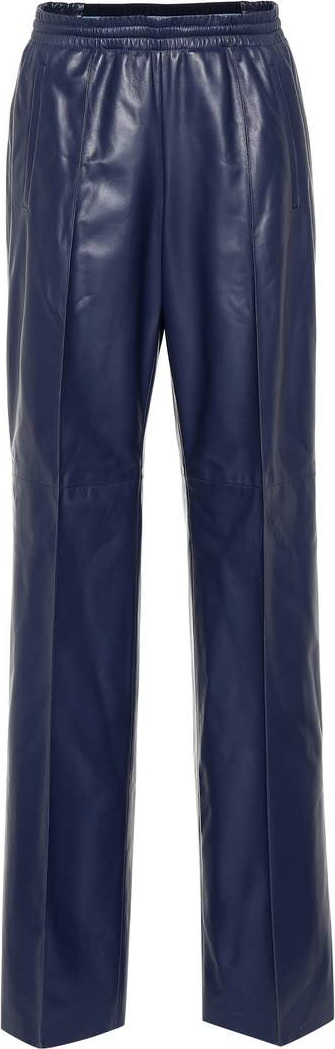 Prada Wide-leg leather pants