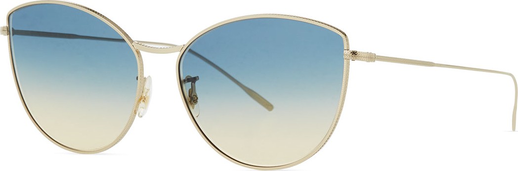 Oliver Peoples Gradient Metal Cat-Eye Sunglasses