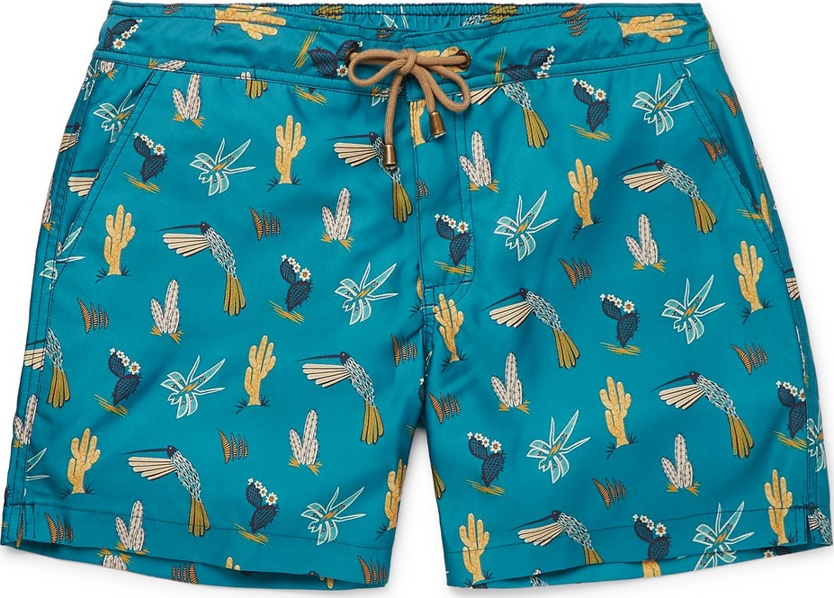 Thorsun Titan Slim-Fit Mid-Length Printed Swim Shorts