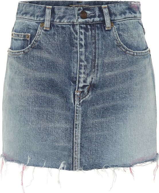 Saint Laurent Denim miniskirt