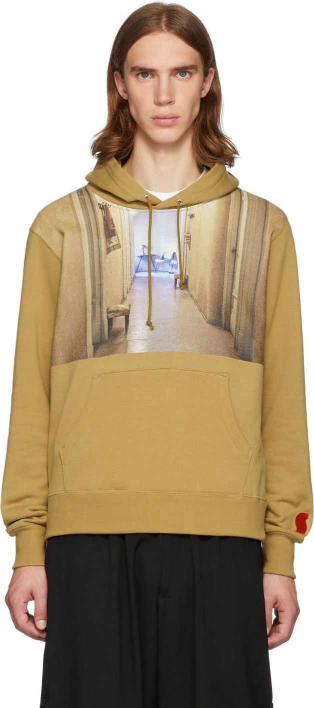 Undercover Beige Hallway Print Hoodie