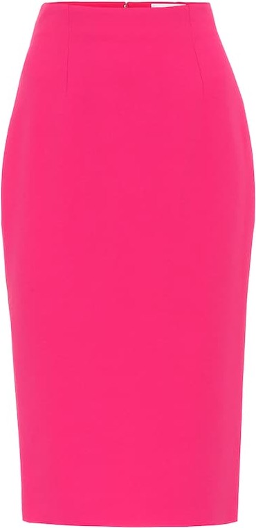Alexander McQueen Crêpe pencil skirt