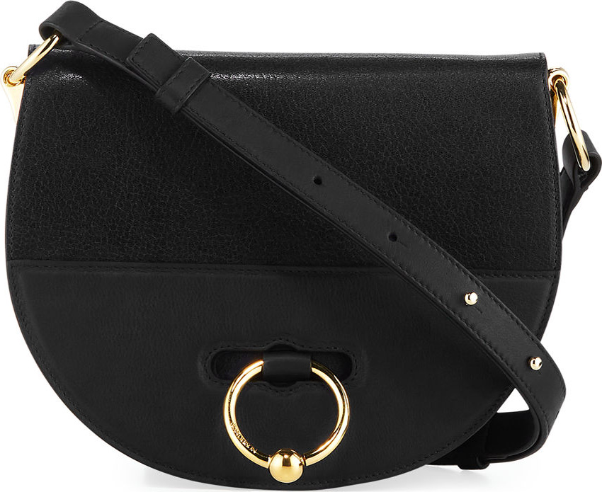 J.W.Anderson Latch Goatskin Leather Saddle Shoulder Bag
