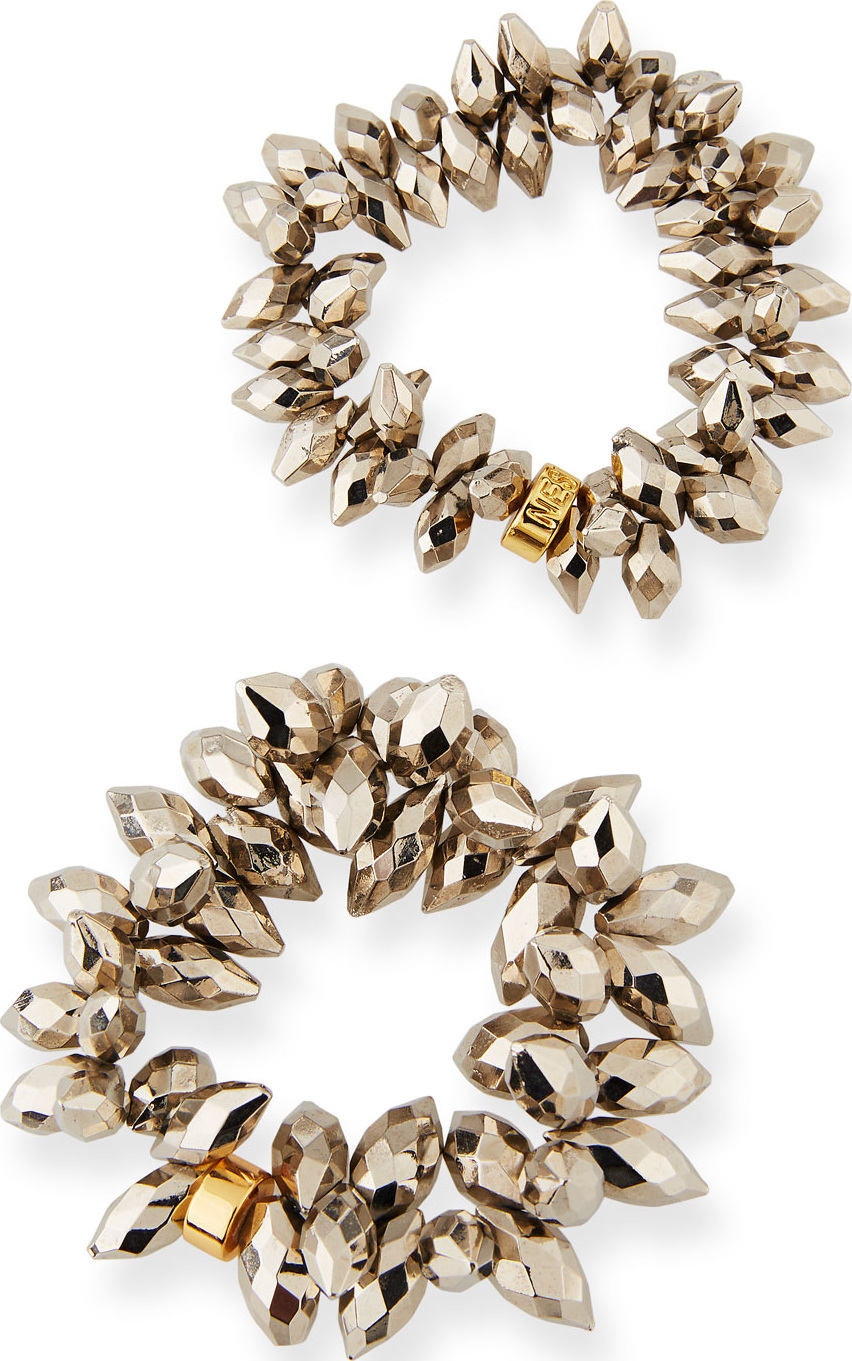 NEST Jewelry Pyrite Bead Stretch Bracelet