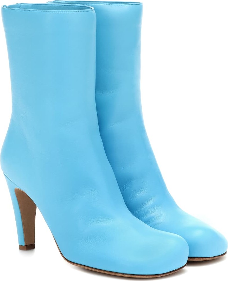 Bottega Veneta Bloc leather ankle boots