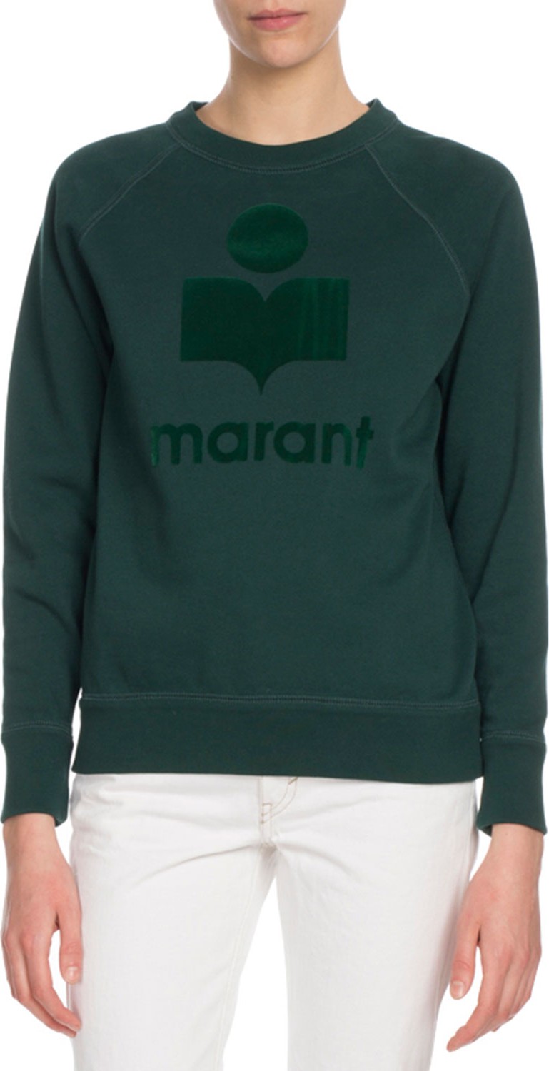 Isabel Marant Etoile Milly Graphic Logo Crewneck Pullover Sweatshirt