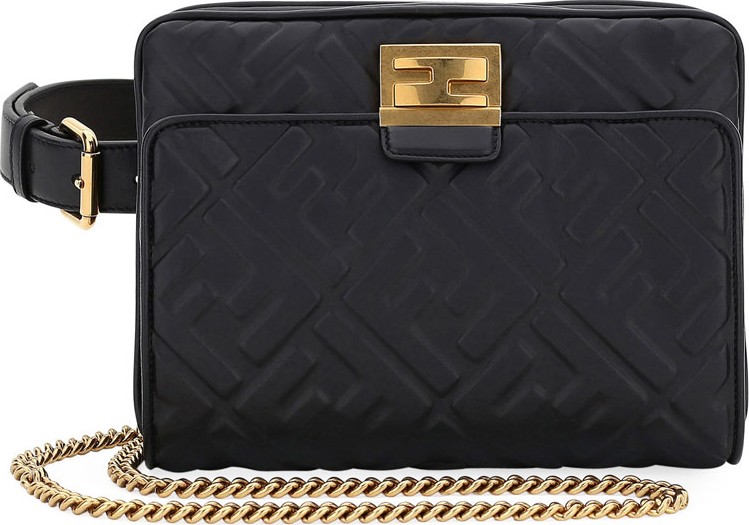 Fendi Upside-Down FF Shoulder Bag