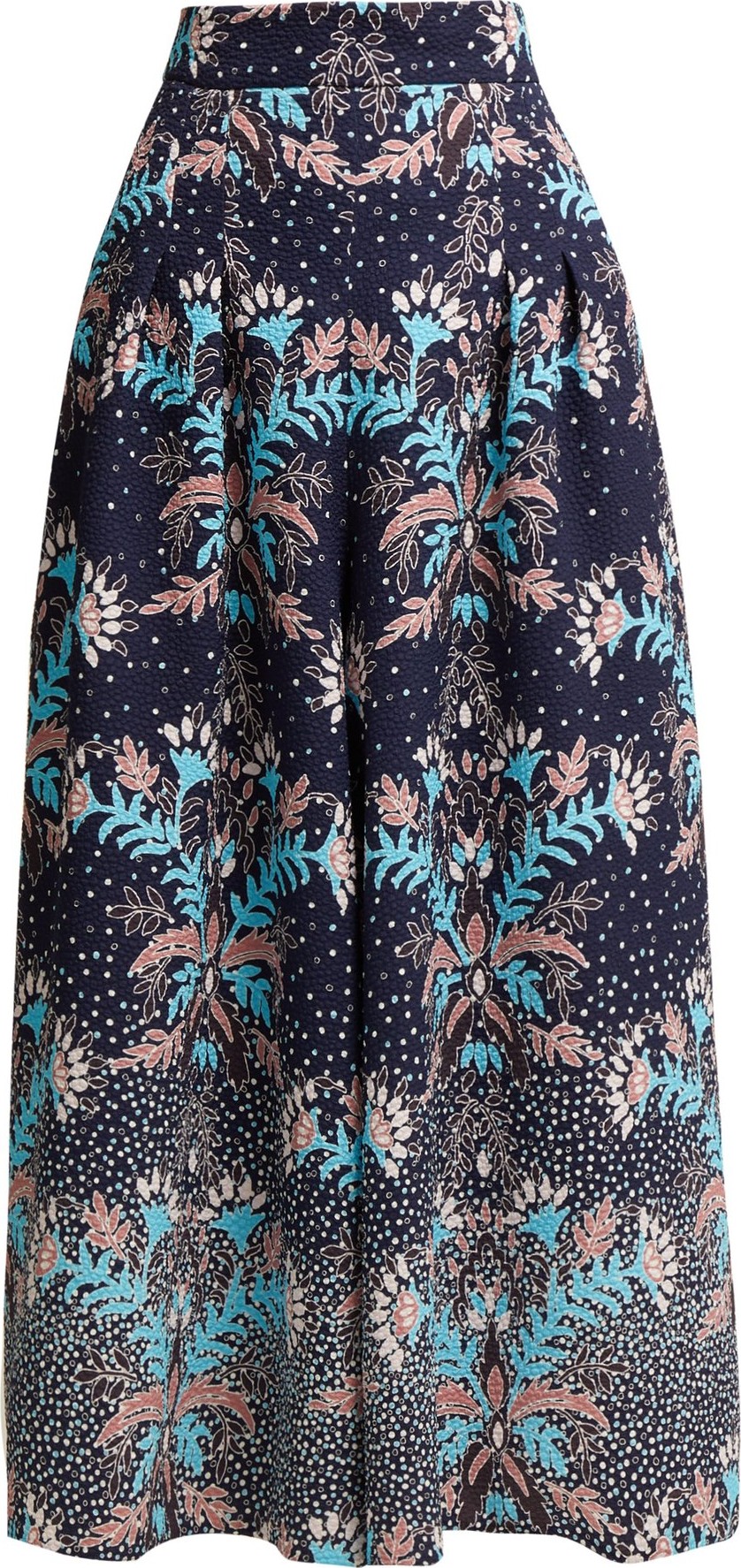 Peter Pilotto Floral-print cloqué culottes